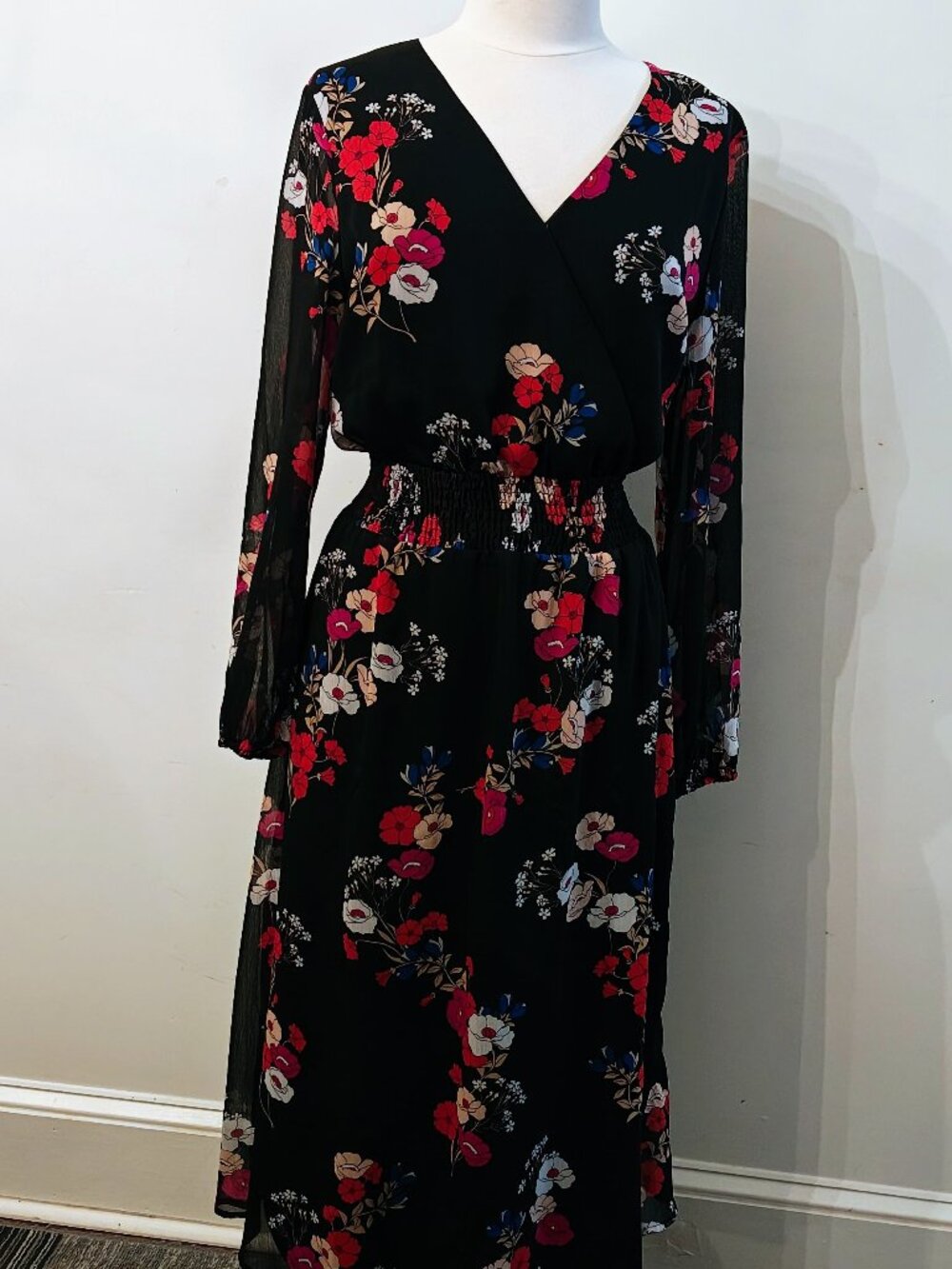 PopSugar Maxi Floral Dress • Long Sleeve • XL